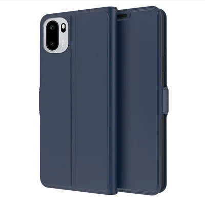 Voor OnePlus Ace 6 5G / Ace 6T 5G Hoesje Stootvrij TPU Binnenbehuizing Leren Telefoonhoesje met Kaartvak - Blauw