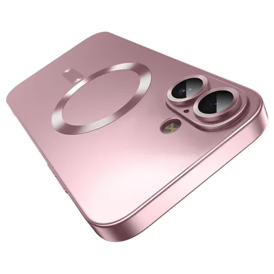 Capa para iPhone 17 Compatível com MagSafe, Capa Ultrafina em TPU com Proteção de Lente - Rosa