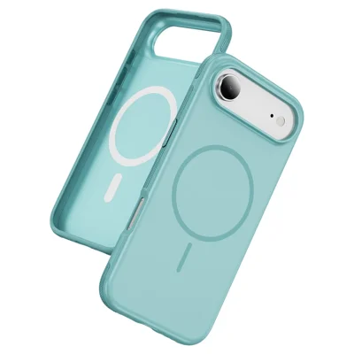 Capa para iPhone Air Compatível com MagSafe PC + TPU com Laterais Antiderrapantes - Azul Bebé