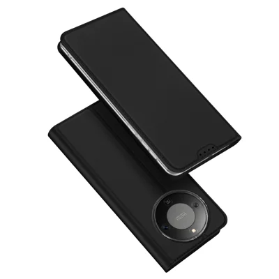 Cover per Honor X9d 5G / Honor X70 5G / Honor Magic8 Lite 5G DUX DUCIS Serie Skin Pro, Custodia in Pelle con Supporto e Portacarte - Nero