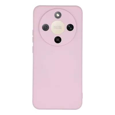 Telefonskal för Honor Magic8 Lite 5G / X9d 5G / X70 5G TPU bakre mjuka anti-skrapskador med fiberfodral - Lila