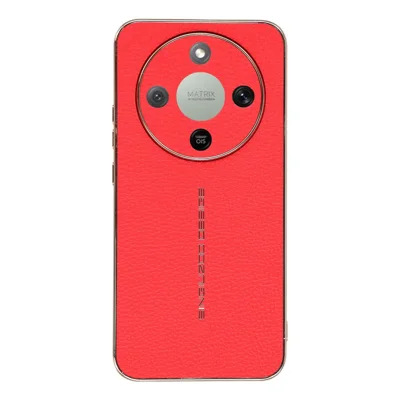 Cover per telefono per Honor Magic8 Lite 5G / X9d 5G / X70 5G anti-graffio con texture effetto lucertola in TPU e pelle PU - Rosso