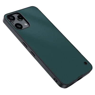 For Nothing Phone (3a) Lite 5G Case PU Leather Coated PC + TPU Anti-Drop Phone Cover - Green