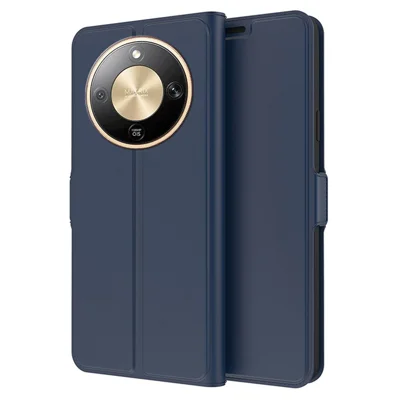 Cover per telefono per Honor Magic8 Lite 5G / X9d 5G / X70 5G, custodia protettiva in pelle PU con interno in TPU antiurto, supporto per carte - Blu