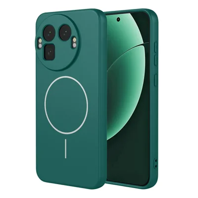 Bulk Purchasing For Realme GT 8 Pro 5G Magnetic Case Soft TPU Phone Back Cover - Blackish Green
