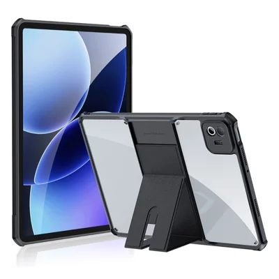 XUNDD-tabletcase voor Xiaomi Pad 8 / 8 Pro, lederen standaard TPU + PC luchtkussens beschermhoes voor tablet - zwart