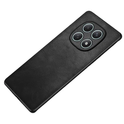 Mobilsax för Xiaomi Redmi Note 15 5G (Global) / 15 4G (Global) Retro läderbelagd PC + TPU mobilsax - Svart