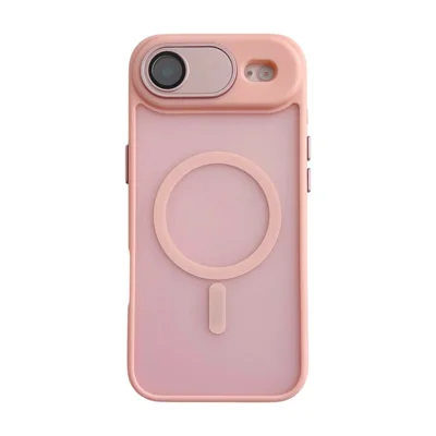 WANLONFENG For iPhone Air Magnetic Back Cover  QB1 Series PC TPU Shockproof Phone Case - Pink
