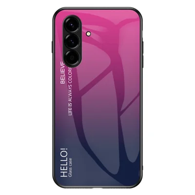 Obudowa do Samsung Galaxy A27, antydrapieżna, z hartowanego szkła + PC + TPU, pokrowiec na telefon - różowy gradient