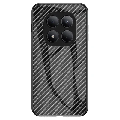 Capa para Xiaomi Redmi Note 15 Pro 5G (Global) com Vidro Temperado e Proteção Contra Choques - Fibra Preto