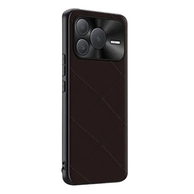 For Honor Power2 5G Case X-Patterned TPU PU Leather PC Anti-Drop Phone Cover - Brown