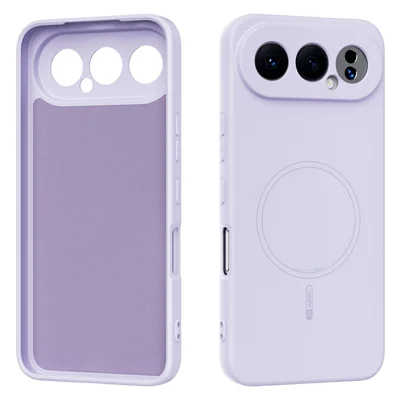 ABEEL Magnetische Case voor Honor 500 5G / 500 Pro 5G Skin Touch Vloeibaar Silicone Telefoonhoesje - Paars