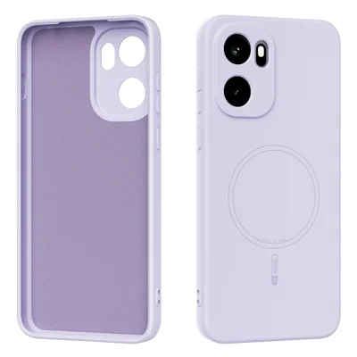 ABEEL Etui magnetyczne do OnePlus 15R 5G / Ace 6 5G / Ace 6T 5G, pokrowiec tylny z ciekłego silikonu z miękką powłoką - fioletowy