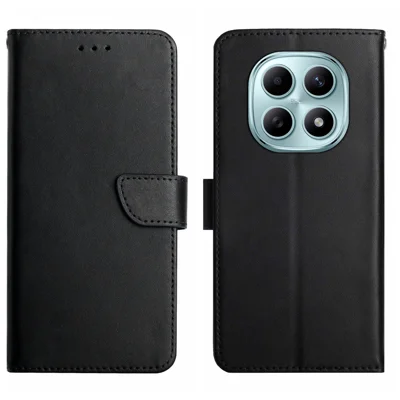 För Xiaomi Redmi Note 15 4G (Global) / Xiaomi Redmi Note 15 5G (Global) etui i äkta nappaskinn till telefon - Svart
