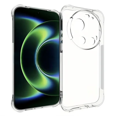 For Xiaomi 17 Ultra 5G Clear TPU Case WANLONFENG TM Series 2.0mm Phone Back Cover - Transparent