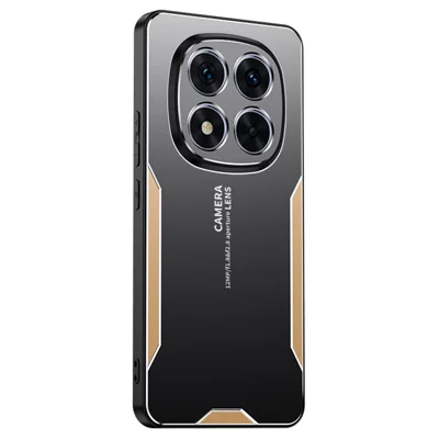 Telefoonhoesje voor Xiaomi Redmi Note 15 4G (Global) Aluminiumlegering TPU PC achterklep - Goud