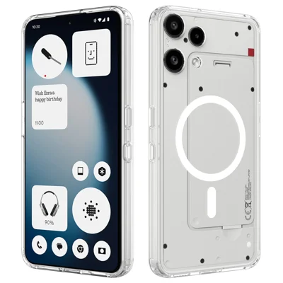 For Nothing Phone (3a) Lite 5G Clear Phone Magnetic Case TPU + Acrylic Back Cover - Clear