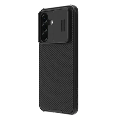 NILLKIN Camshield Pro dla Samsung Galaxy A57 5G, magnetyczna obudowa TPU + PC z pokrywą na aparat - Czarny