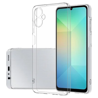 For Samsung Galaxy A08 5G / A08 4G / A07 5G Back Cover Ultra Thin Flexible TPU Clear Phone Case - Transparent