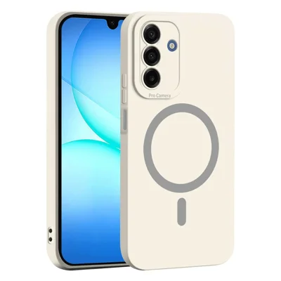 Bulk Purchasing For Samsung Galaxy S24 FE Magnetic Case Solid Color Precise Cutouts Soft TPU Phone Cover - White