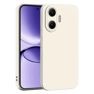 For Xiaomi Redmi Turbo 4 Pro 5G  /  Poco F7 5G Case Precise Camera Cutouts Soft TPU Shockproof Phone Cover - White