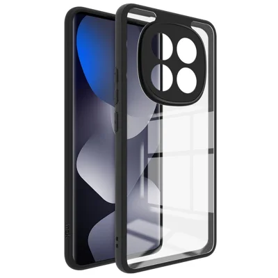 IMAK UX-9A Series Phone Case for Xiaomi Poco M8 5G / Redmi Note 15 5G (Global) / 15 4G (Global) TPU PC Cover Reinforced Corners - Transparent