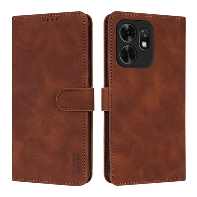 AZNS For Honor Play 60A 5G / X6d 5G / Play 80 5G Case PU Leather Wallet Phone Cover - Brown