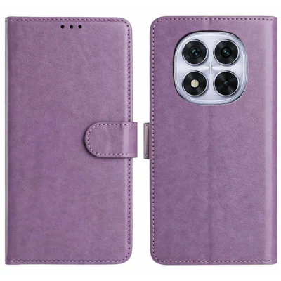 For Xiaomi Redmi Note 15 4G (Global) / Xiaomi Poco M8 5G / Xiaomi Redmi Note 15 5G (Global) Wallet Phone Case Stand PU Leather Folio Flip Cover with 8 Card Slot - Purple