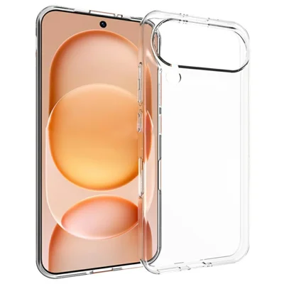 Coque pour Honor Magic8 Pro Air 5G, housse arrière transparente en TPU résistante aux traces d'eau - Transparent
