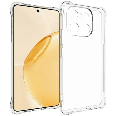 Przezroczysta obudowa TPU do Realme 16 Pro+ 5G WANLONFENG Seria TM 2,0 mm pokrywa tylna telefonu - Przezroczysta