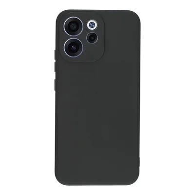 For Oppo Reno15 F 5G Case Precise Cutouts Straight Edge TPU Shockproof Phone Cover - Black