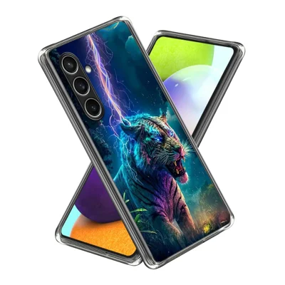 For Samsung Galaxy A57 5G Case IMD Pattern Printed Shockproof TPU Phone Cover - Lightning Tiger