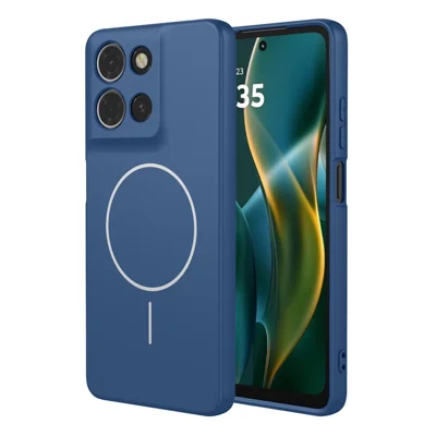 For Motorola Moto G Play (2026) 5G Magnetic Case Anti Drop Soft TPU Phone Back Cover - Blue