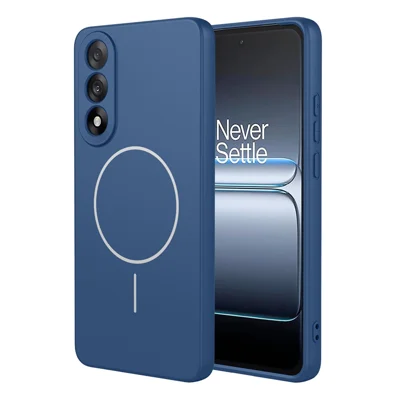 غطاء مغناطيسي لهاتف OnePlus Nord 5 5G مقاوم للسقوط من مادة TPU لينة - أزرق