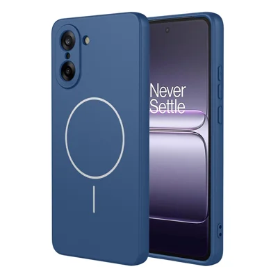 Coque magnétique pour OnePlus Nord CE5 5G, antichute, douce, en TPU, couverture arrière - Bleu