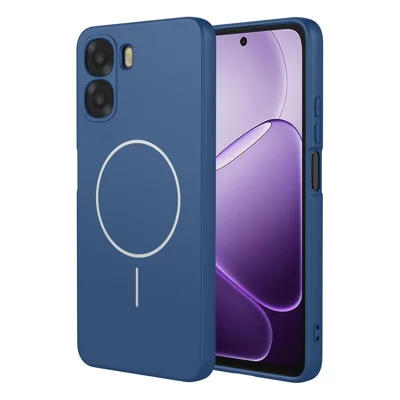 Magnetic Case For Oppo A6x 5G  /  A6x 4G Anti Drop Soft TPU Phone Back Cover - Blue