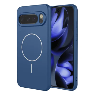 Magnetic Case For Google Pixel 10  /  10 Pro Anti Drop Soft TPU Phone Back Cover - Blue