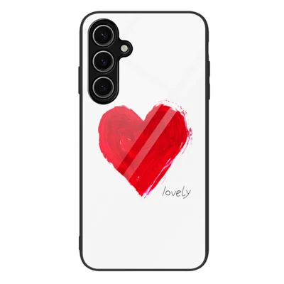 For Samsung Galaxy A18 5G / A18 4G / A17 5G / A17 4G Case Tempered Glass + PC + TPU Phone Protector Pattern Printing - Lovely