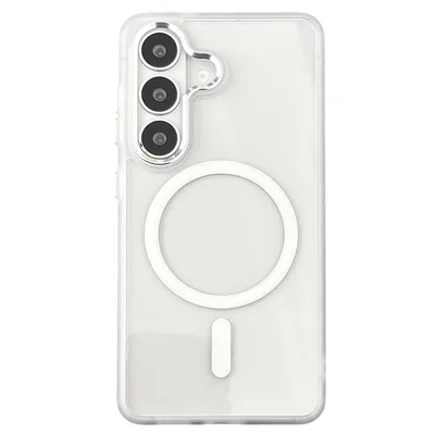 Cover Magnetico per Samsung Galaxy S26, Protezione Antiurto con TPU + PC - Bianco