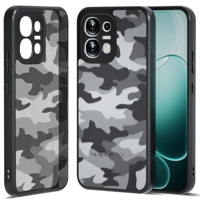 IBMRS Phone Case For Oppo A6 Pro 4G  /  A6 Pro 5G  /  F31 5G  Soft TPU Frame Hard PC Back Anti-Fall Phone Cover - Artistic Camouflage