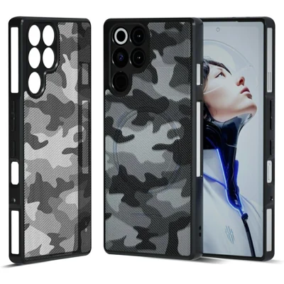 Capa IBMRS para ZTE nubia RedMagic 11 Pro 5G com Estrutura em TPU Macio e Traseira em PC Rígido, Capa Anti-queda - Camuflagem Artística