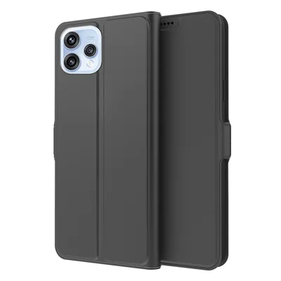 For Oppo Reno15 5G (Global) / Reno15c 5G (China) Case Shockproof TPU Inner Shell Leather Phone Cover Card Slot - Black