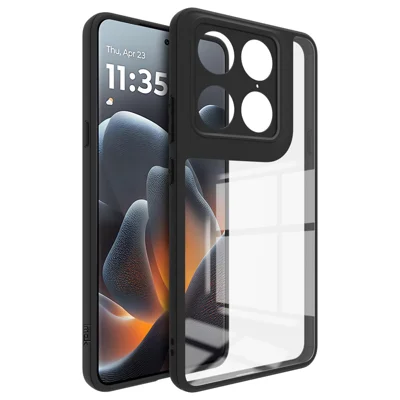 IMAK UX-9A Serie Hülle Für Motorola Edge 70 Ultra 5G / Moto X70 Air Pro 5G / Signature 5G TPU PC Handytasche Verstärkte Ecken – Transparent