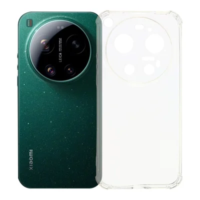 For Xiaomi 17 Ultra 5G TPU Case Reinforced Corners Drop-proof Phone Cover - Transparent