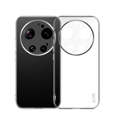 För Xiaomi 17 Ultra 5G Clear Phone Case MOFI Ultra-Thin TPU Phone Back Cover - Transparent