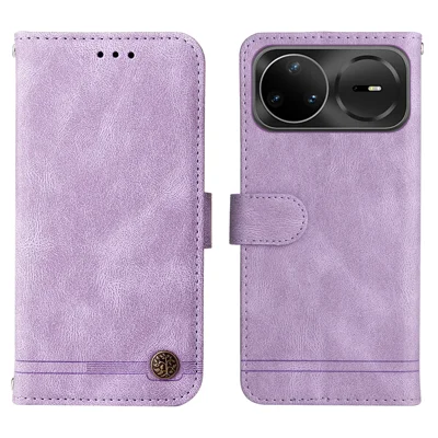 Étui portefeuille en cuir pour Huawei nova 15 Ultra 5G / Huawei nova 15 Pro 5G, housse tactile avec support et sangle - Violet