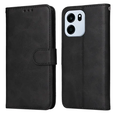 For OnePlus Turbo 6 5G / Turbo 6V 5G Case Wallet PU Leather Folio Flip Phone Cover - Black