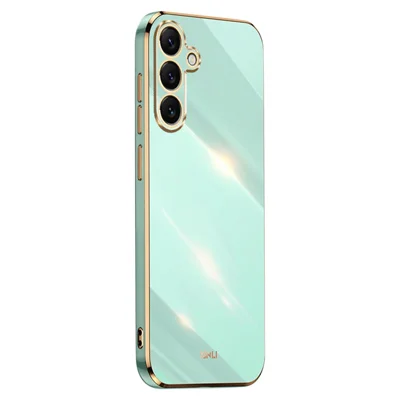 XINLI Für Samsung Galaxy S26+ Handyhülle Galvanik TPU Schweißfeste Schutzhülle - Cyan