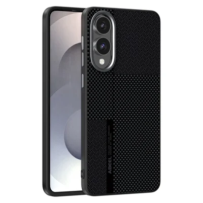 ABEEL For Samsung Galaxy S25 Edge Magnetic Case Ultra-thin 6D Printed Shockproof TPU PC Aluminum Alloy Leather Phone Cover - Guardian Model 2 No. 2