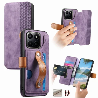 KIOTROUO Cover per Honor 400 Pro 5G Custodia Portafoglio, Flip Libro [Slot Schede] Premium Pelle PU Wallet Case con Porta Carte Slot, Magnetica